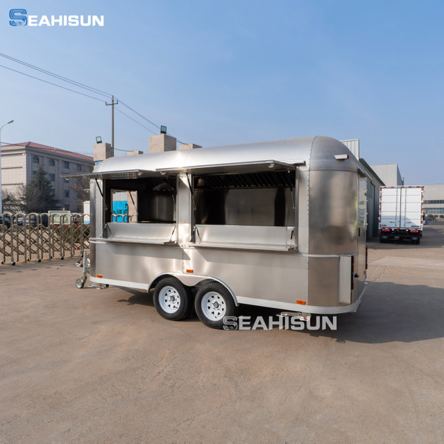  Барбекю с курицей, жареными чипсами, гамбургерами, тако, грузовиком, рестораном, трейлером для еды из нержавеющей стали