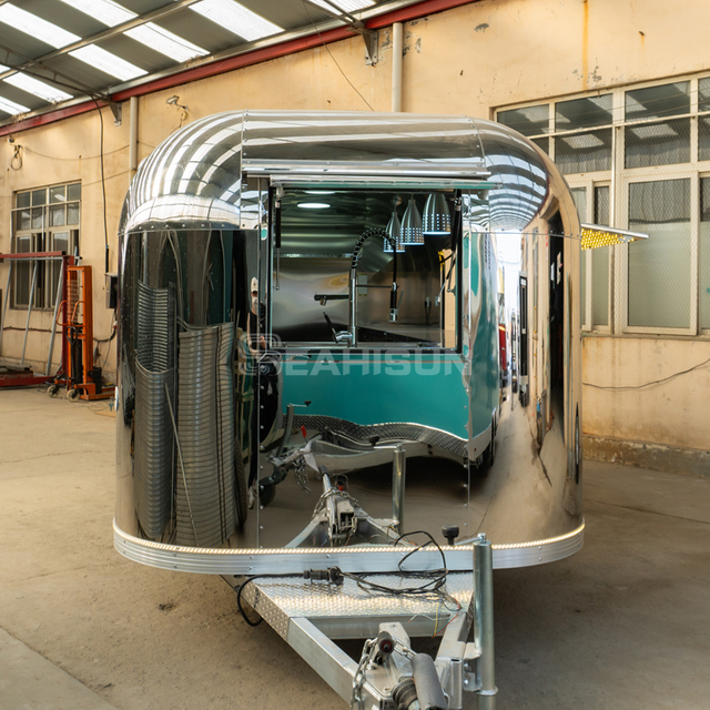Rimorchio per alimenti Airstream in acciaio inossidabile-5,5 m