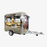 Trailer Makanan Aliran Udara Stainless Steel-3m