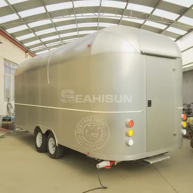 Trailer de alum&iacute;nio para alimentos Airstream de sorvete antiderrapante SMAA-5000