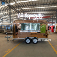 커피, 피자, 핫도그, 아이스크림을 위한 맞춤형 Airstream 소형 푸드 트럭 예고편