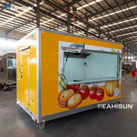 Мобильный сок-бар Грузовик Коммерческая концессия Бургер-фургон Кейтеринг Прицеп для еды Грузовик для фаст-фуда с полностью оборудованной кухней