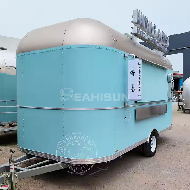 Rimorchio per alimenti per hot dog Airstream rosso personalizzato SMA-5000