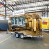 Mobiln&iacute; kav&aacute;rna Hamburger Nerezov&aacute; ocel Street Kitchen Př&iacute;věs na j&iacute;dlo Zmrzlina Food Truck s plnou kuchyn&iacute;